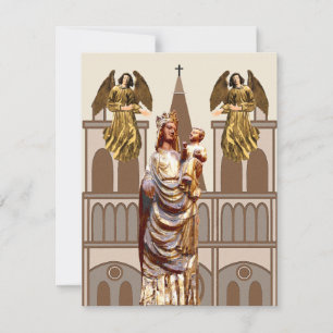 Middeleeuwse christelijke kerst feestdagenkaart