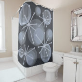 Middeleeuwse cirkels Starbursts Slate Douchegordijn (In situ)