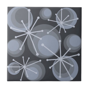 Middeleeuwse cirkels Starbursts Slate Tegeltje