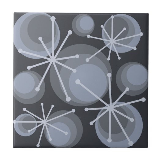 Middeleeuwse cirkels Starbursts Slate Tegeltje (Voorkant)