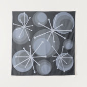 Middeleeuwse cirkels Starbursts Slate Wandkleed (Voorkant (horizontaal))