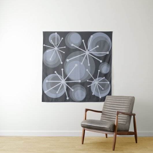 Middeleeuwse cirkels Starbursts Slate Wandkleed (In Situ (horizontaal))