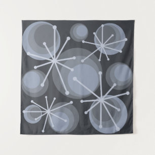 Middeleeuwse cirkels Starbursts Slate Wandkleed