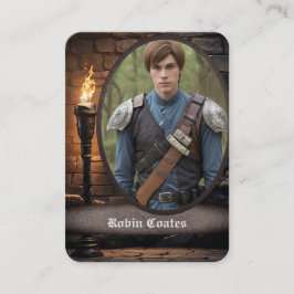 Middeleeuwse Coscard Cosplay Trading Kaarten | QR- Visitekaartje