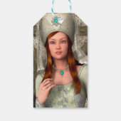 Middeleeuwse Dame Cadeaulabel (Achterkant)