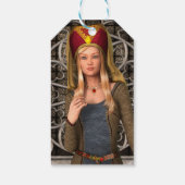 Middeleeuwse Dame Cadeaulabel (Achterkant)
