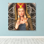 Middeleeuwse Dame Canvas Afdruk (Insitu (Houten vloer))