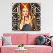 Middeleeuwse Dame Canvas Afdruk (Insitu (Woonkamer))