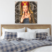 Middeleeuwse Dame Canvas Afdruk (Insitu (Slaapkamer))