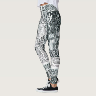 Middeleeuwse dame en ridder te paard zwart wit leggings