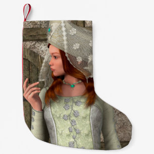 Middeleeuwse Dame Kleine Kerstsok