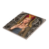 Middeleeuwse Dame Tegeltje (Zijkant)
