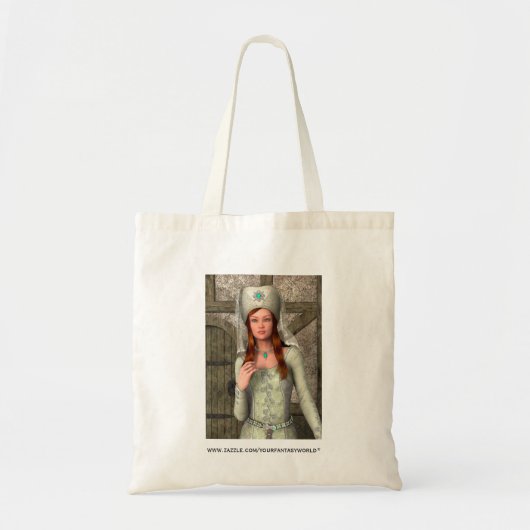 Middeleeuwse Dame Tote Bag (Voorkant)