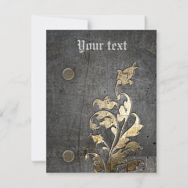 middeleeuwse decoratie voor pantsermetalen (Voorkant)