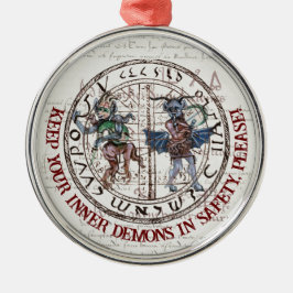 Middeleeuwse Demon Kerst Ornament Charm