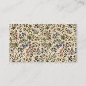 Middeleeuwse dieren vlak gepersonaliseerd plaatska plaatskaartje (Achterkant)