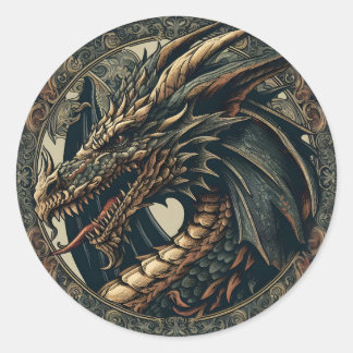 Middeleeuwse Dragon Sticker