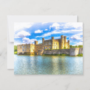 Middeleeuwse Engelse kasteelkunst Briefkaart