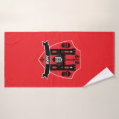 Middeleeuwse Engelse Ridder Draak Badhanddoek (Badhanddoek)