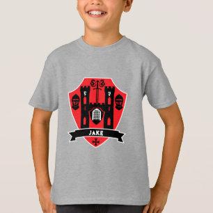 Middeleeuwse Engelse Ridder Draak T-shirt