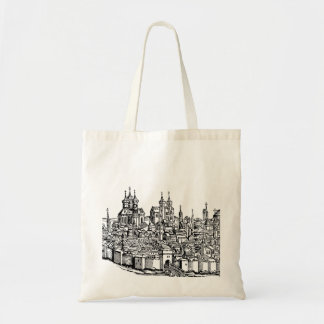 Middeleeuwse Erfurt Premium Kroniek van Thüringen Tote Bag