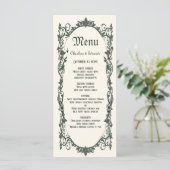 Middeleeuwse Fantasy bruiloft Menu (Staand voorkant)