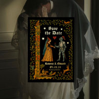 Middeleeuwse Fantasy Ridder en Dame Bewaar de Datu