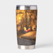 Middeleeuwse Fantasy Tovenaarsstudeerkamer Geïsoleerde Drinkbeker (Voorkant)