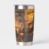 Middeleeuwse Fantasy Tovenaarsstudeerkamer Geïsoleerde Drinkbeker (Rechts)