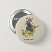 Middeleeuwse "Fashionista" Button (Voorkant /achterkant)