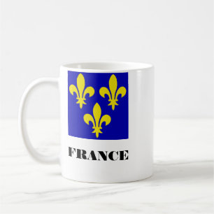 Middeleeuwse Franse Koninklijke Standaard Getrouwh Koffiemok