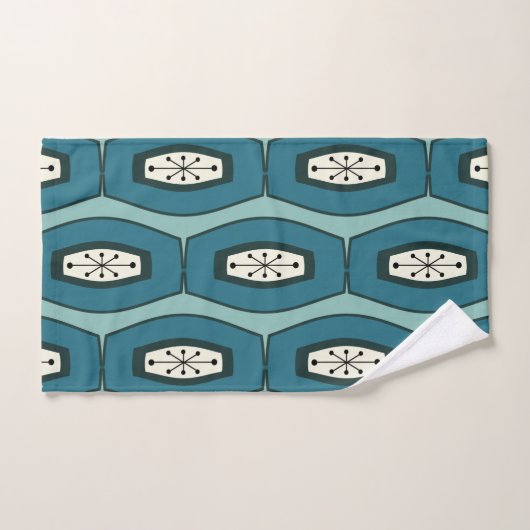 Middeleeuwse Funky Chain Turquoise Bad Handdoek (Handdoek)