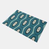 Middeleeuwse Funky Chain Turquoise Deurmat (Schuin)