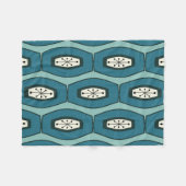 Middeleeuwse Funky Chain Turquoise Fleece Deken (Voorkant (Horizontaal))