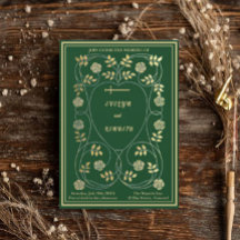 Middeleeuwse gouden bloemharten en zwaard bruiloft