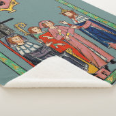 Middeleeuwse Grappige Pet Dag Sherpa Deken (3/4)