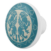 Middeleeuwse Griffins Keramische Knop (Rechts)