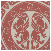 Middeleeuwse Griffins Stof (Close Up)