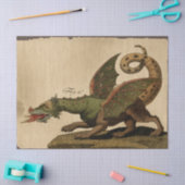  middeleeuwse groene draak-lospagina tissuepapier (Craft)