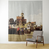 Middeleeuwse haven wandkleed (In situ)