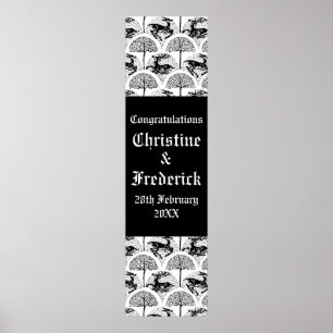Middeleeuwse Herten en Bomen, decoratieve vertical Poster