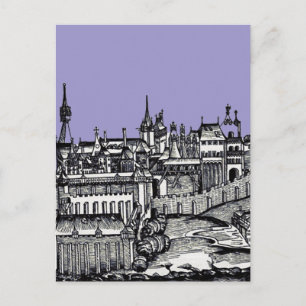 Middeleeuwse hoofdstad Praag Tsjechië Briefkaart