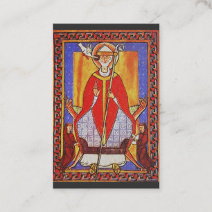 Middeleeuwse icoon van Sint Gregorius de Grote Visitekaartje