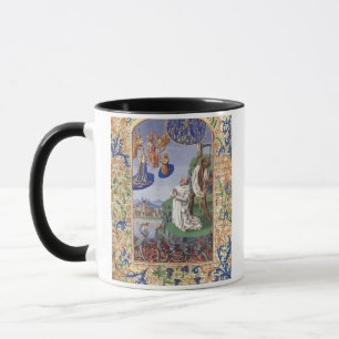 Middeleeuwse illustratie van Sint Bernardus van Cl Mok