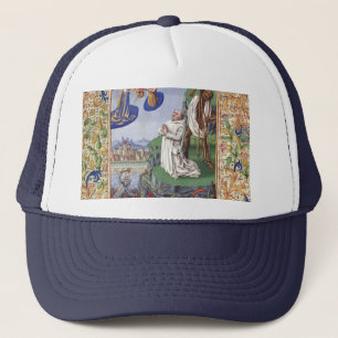Middeleeuwse illustratie van Sint Bernardus van Cl Trucker Pet
