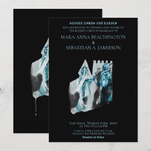 *~* Middeleeuwse Kasteel Prinses Ridder Bruiloft Kaart