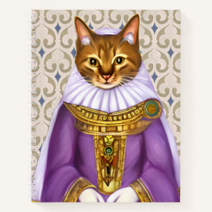 Middeleeuwse kat Maiden Journal Notitieboek