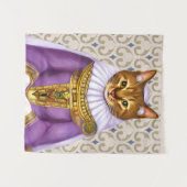 Middeleeuwse kat Maiden Wandkleed (Voorkant (horizontaal))