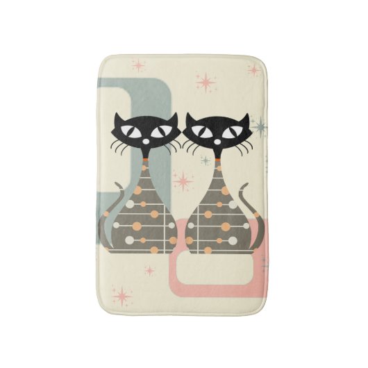 Middeleeuwse kat uit de middeleeuwen Moderne Badmat (Voorkant Verticaal)