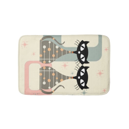 Middeleeuwse kat uit de middeleeuwen Moderne Badmat (Voorkant)